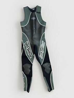 🌊✨ Jetpilot Sleeveless Long John Wetsuit Neoprene Green Black Men’s Medium ✨